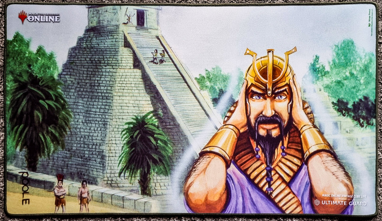 Ancestral Recall - Mark Poole - Embroidered - Magic Online Vintage Cube Live - MTG Playmat