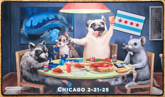 Animals Playing Magic - Santi of all Trades - MagicCon Chicago 2025 - Embroidered - MTG Playmat