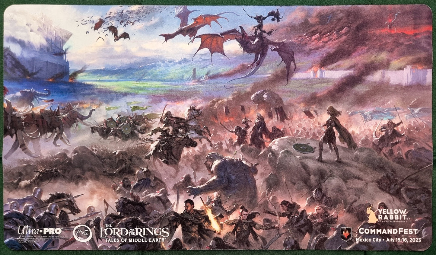 Battle of the Pelennor Fields - Tyler Jacobson - CommandFest Mexico City 2023 - MTG Playmat