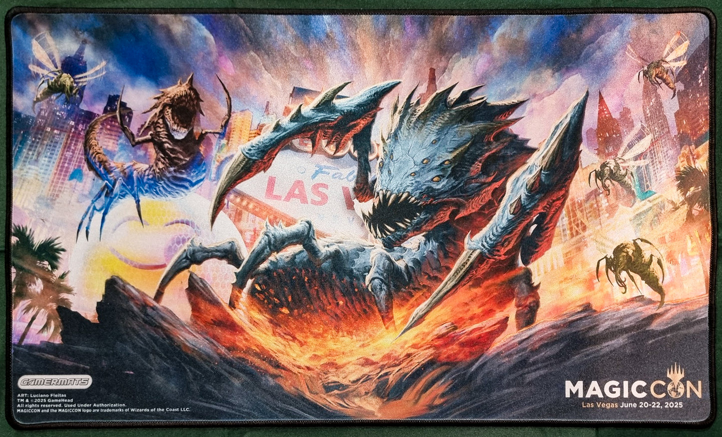 Big trouble in little Vegas - Luciano Fleitas - MagicCon Las Vegas 2025 - Stitched - MTG Playmat