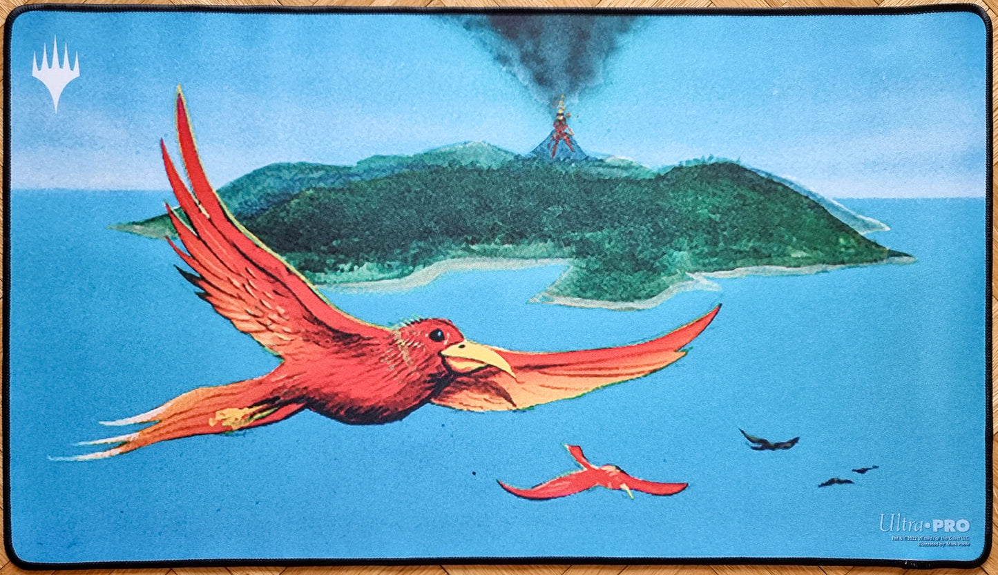 Pájaros del paraíso - Mark Poole - Bordado - Tapete de juego MTG