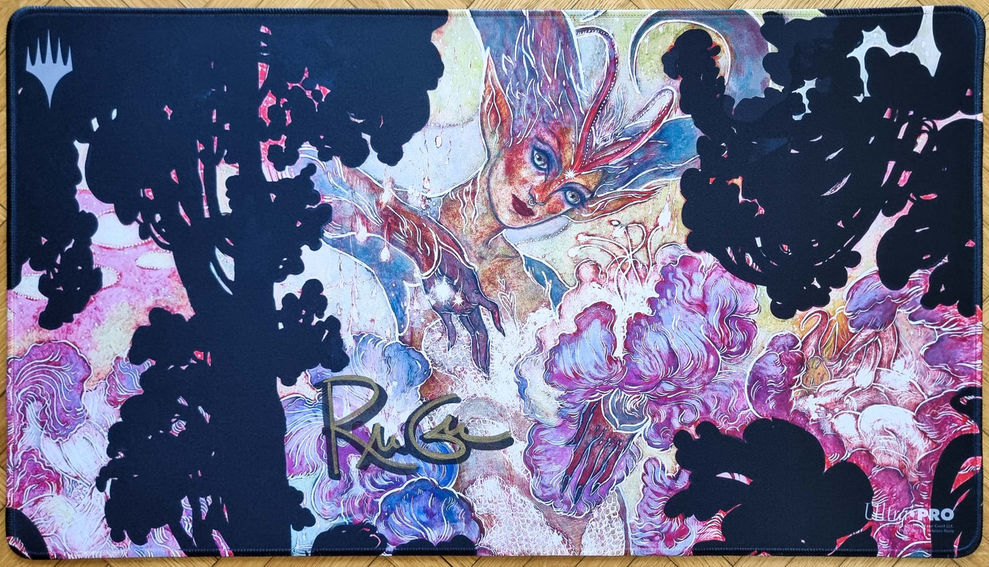 Bitterbloom Bearer - Rebecca Guay - Signed & Stitched MTG Playmat