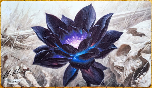Black Lotus - Chris Rahn - Firmado por el artista - Tapete de juego MTG