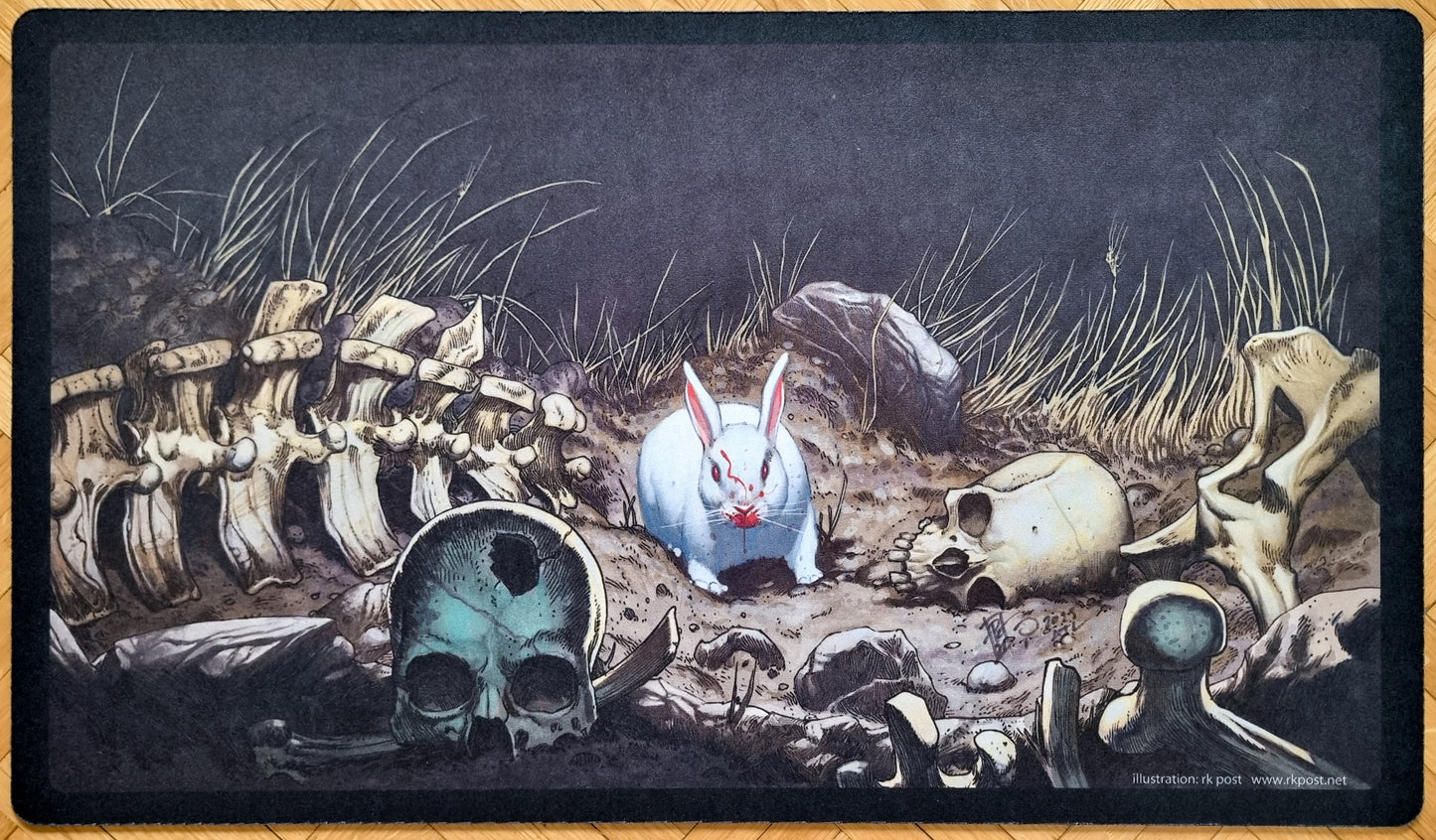 Caerbannog - rk post - Signed MTG Playmat