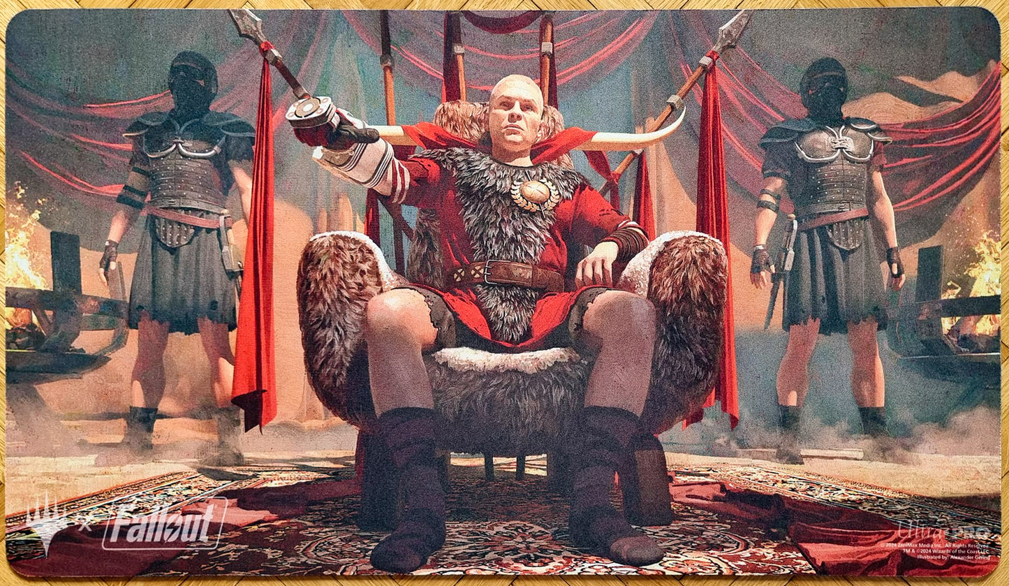 César, emperador de la Legión - Alexander Gering - Universes Beyond: Fallout Edition - Tapete de juego MTG
