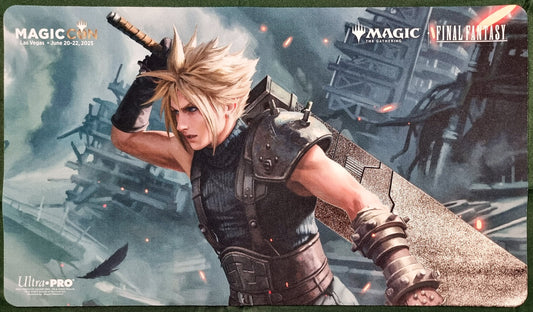 Cloud, Planet's Champion - Magali Villeneuve - Final Fantasy - MagicCon Las Vegas 2025 - Spot Foil - MTG Playmat