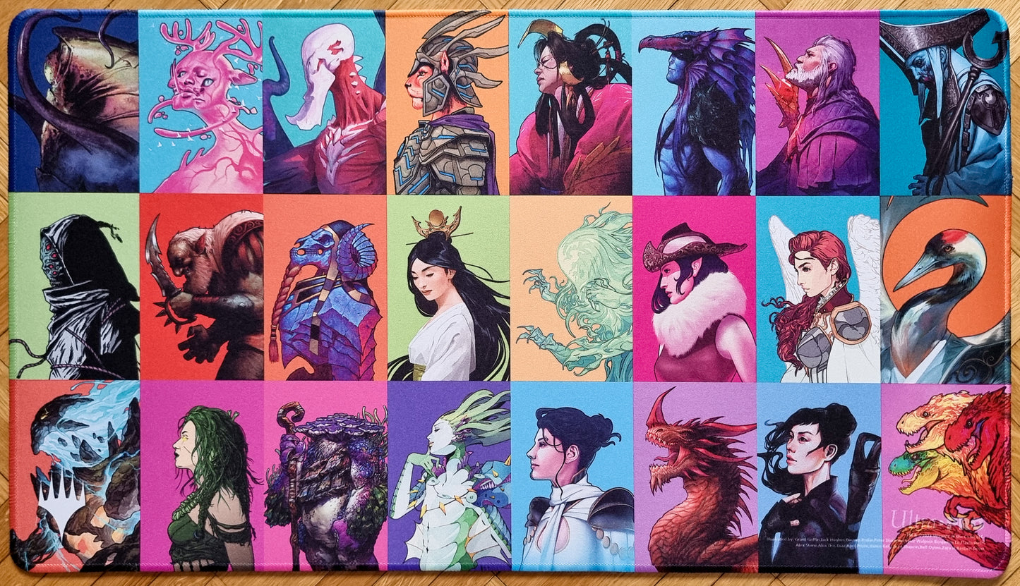 Commander Masters — Pop Collage (White) - Stitched MTG Playmat