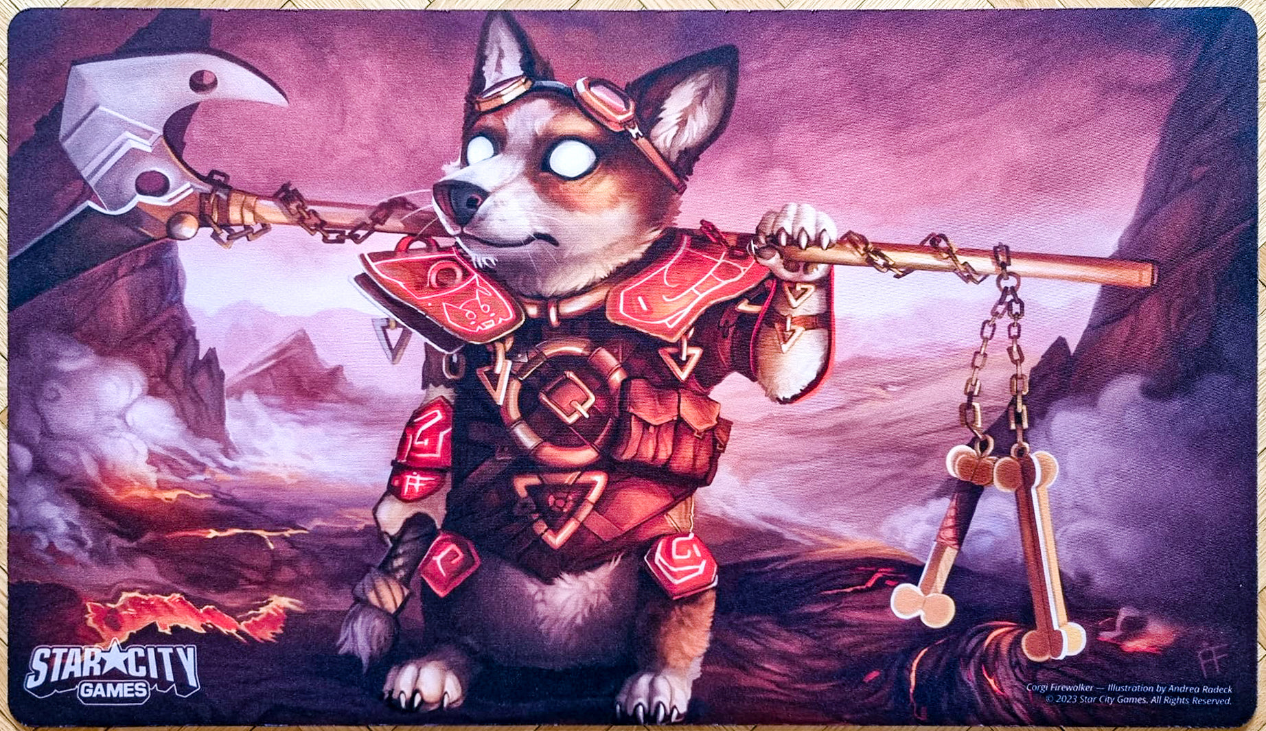 Corgi Firewalker - Andrea Radeck - Creature Collection - MTG MTGPlaymats Corgi Firewalker - Andrea Radeck - Creature Collection - MTG MTGPlaymats