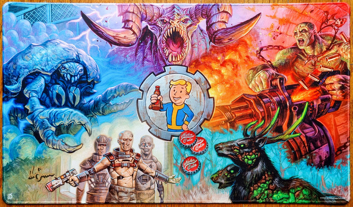 Crawl out Through the Fallout - Chris Seaman - Signed & Stitched MTG Playmat