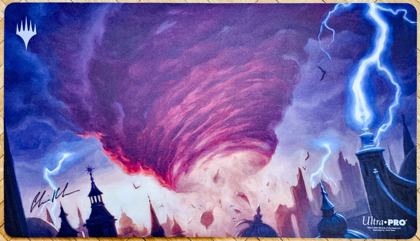 Cyclonic Rift - Chris Rahn - Firmato dall'artista - Tappetino da gioco MTG