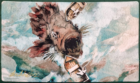 Dandân Revisited - Drew Tucker - Signed by the Artist - Stitched - MTG Playmat