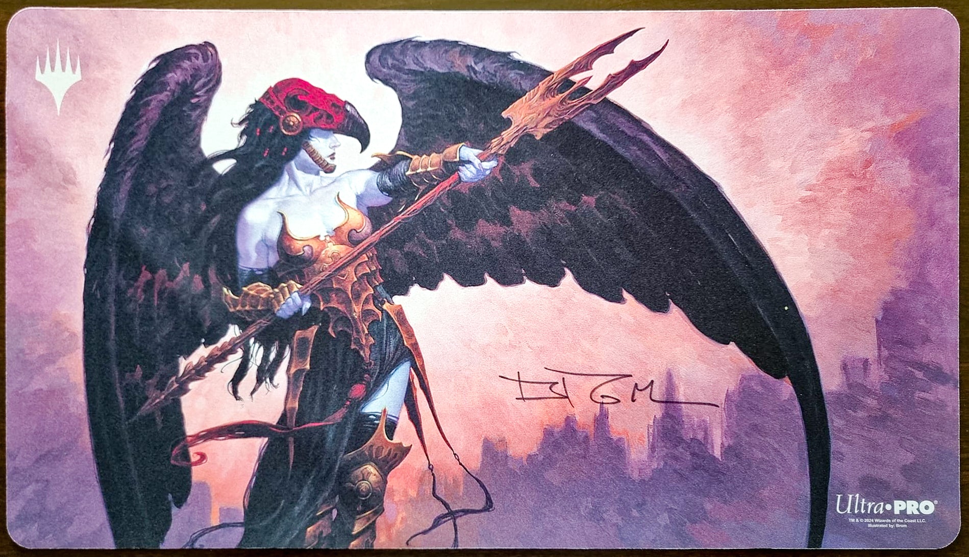 Desolation Angel - Brom - Signed by the Artist - MTG Playmat MTGPlaymats Desolation Angel - Brom - Signed by the Artist - MTG Playmat MTGPlaymats