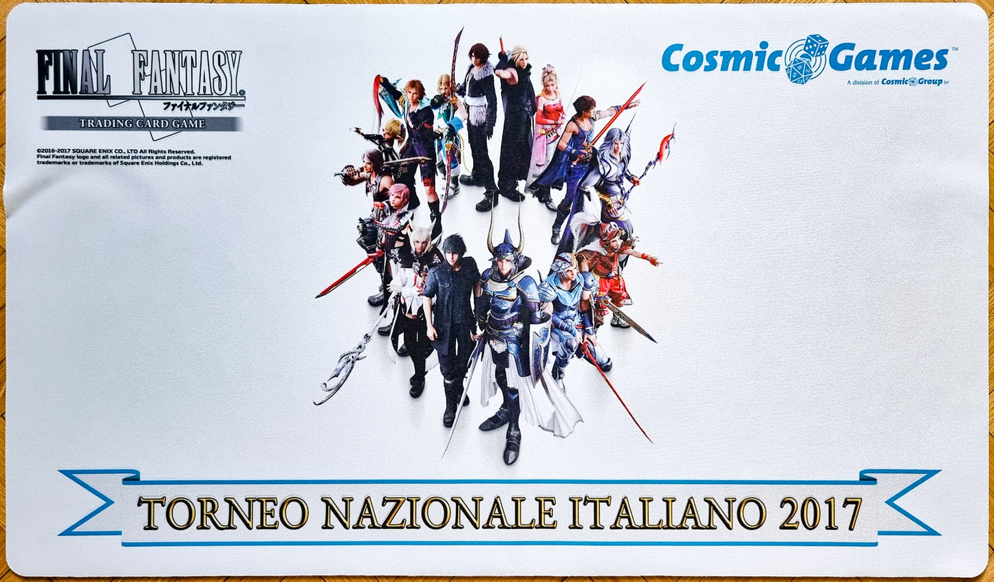 Dissidia Final Fantasy NT Heroes - Torneo Nazionale Italiano 2017 - Tappetino Final Fantasy TCG