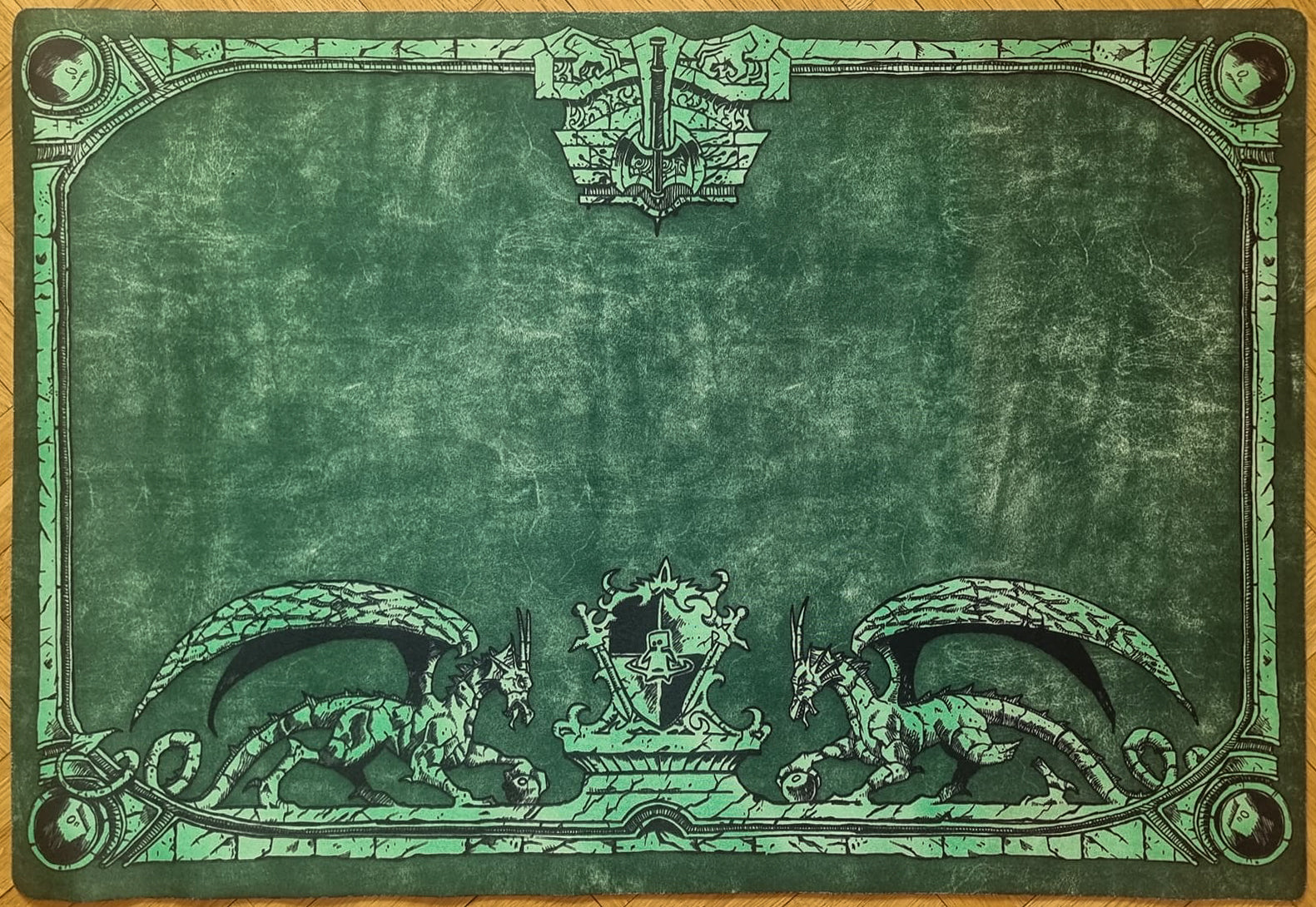Dragon Shield Dual Sleeves - Metallic Green/Power (100 Stück) - Table Dragon Shield Dual Sleeves - Metallic Green/Power (100 Stück) - Table
