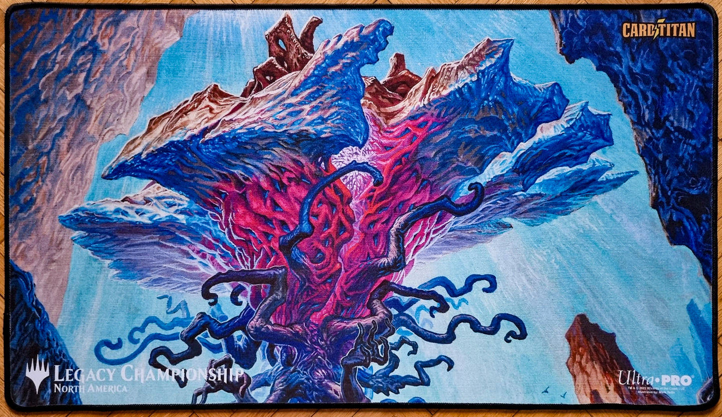 Emrakul, el Eón Desgarrado - Mark Tedin - Bordado - Fin de semana eterno 2023 - Campeonato Legacy Norteamérica - Tapete MTG