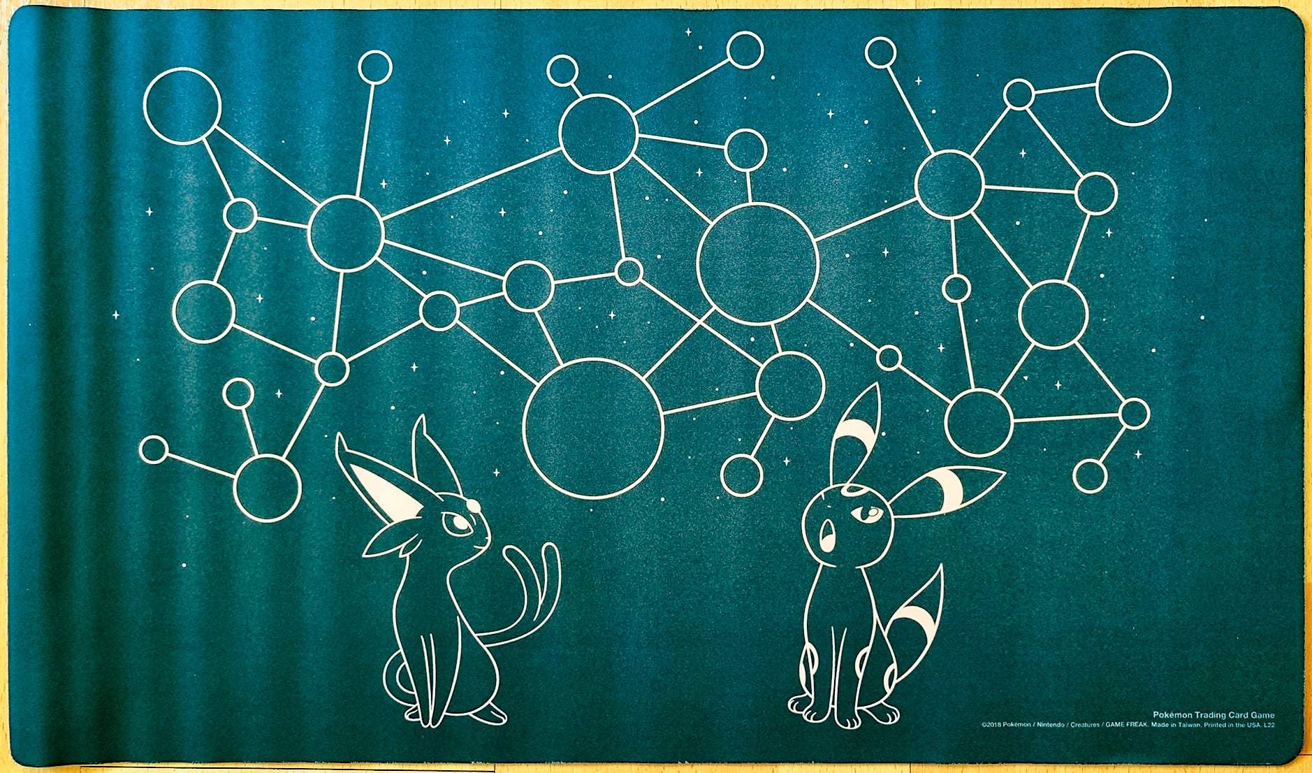 Espeon & Umbreon Starry Constellations - Pokmon Playmat MTGPlaymats Espeon & Umbreon Starry Constellations - Pokmon Playmat MTGPlaymats