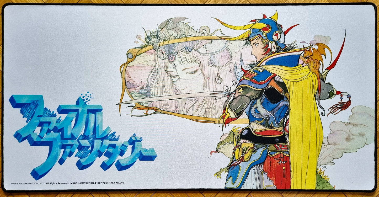 Final Fantasy I - Yoshitaka Amano - Stitched Gaming Mouse Pad