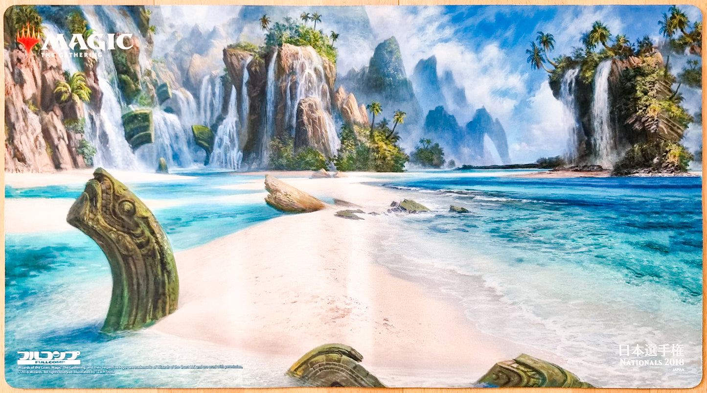 Spiaggia allagata - Zack Stella - Nazionali Giappone 2018 - Tappetino MTG