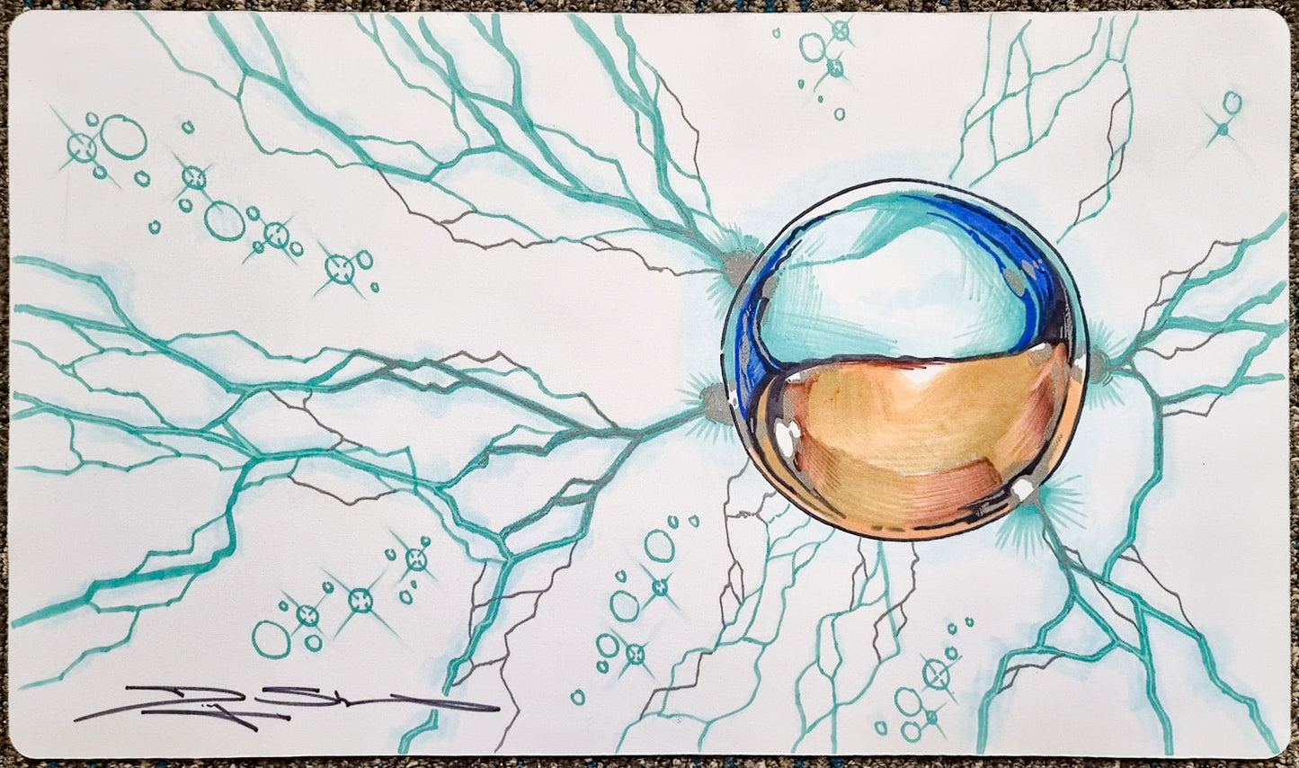 Icy Manipulator - Douglas Shuler - Hand Drawn - Signed by the Artist - MTG Playmat