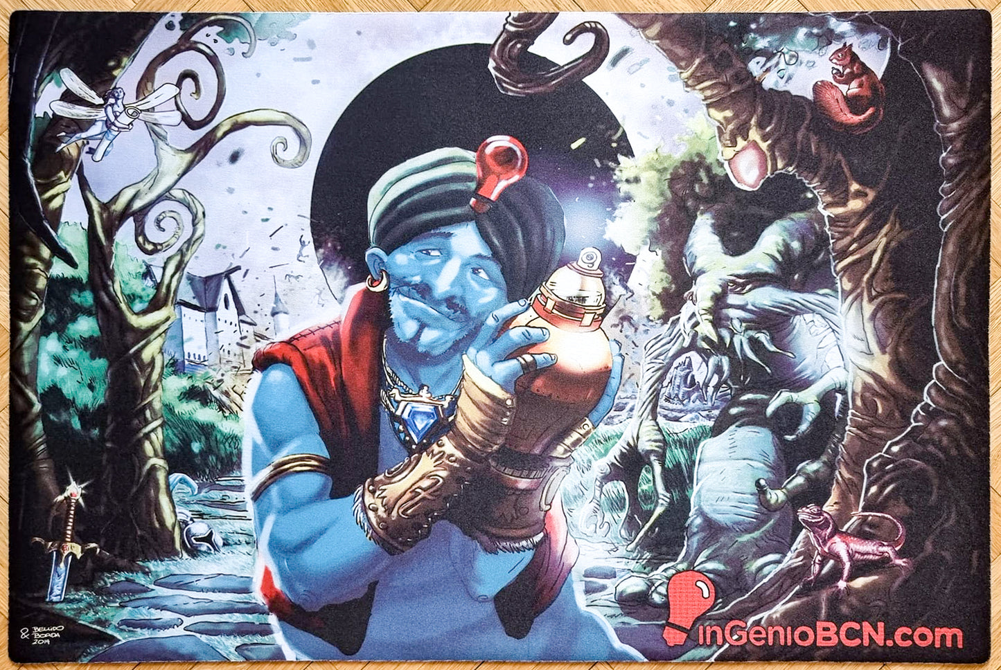 Ingenio BCN Djinn - Pepe Bellido & Siscu Boada - Tappetino da gioco MTG