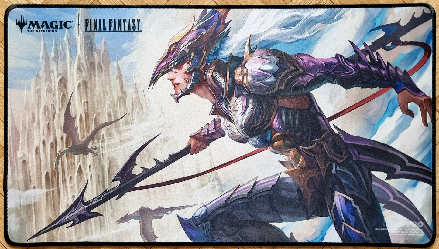 Kain, Traitorous Dragoon - Russell Dongjun Lu - Final Fantasy - Stitched - MTG Playmat