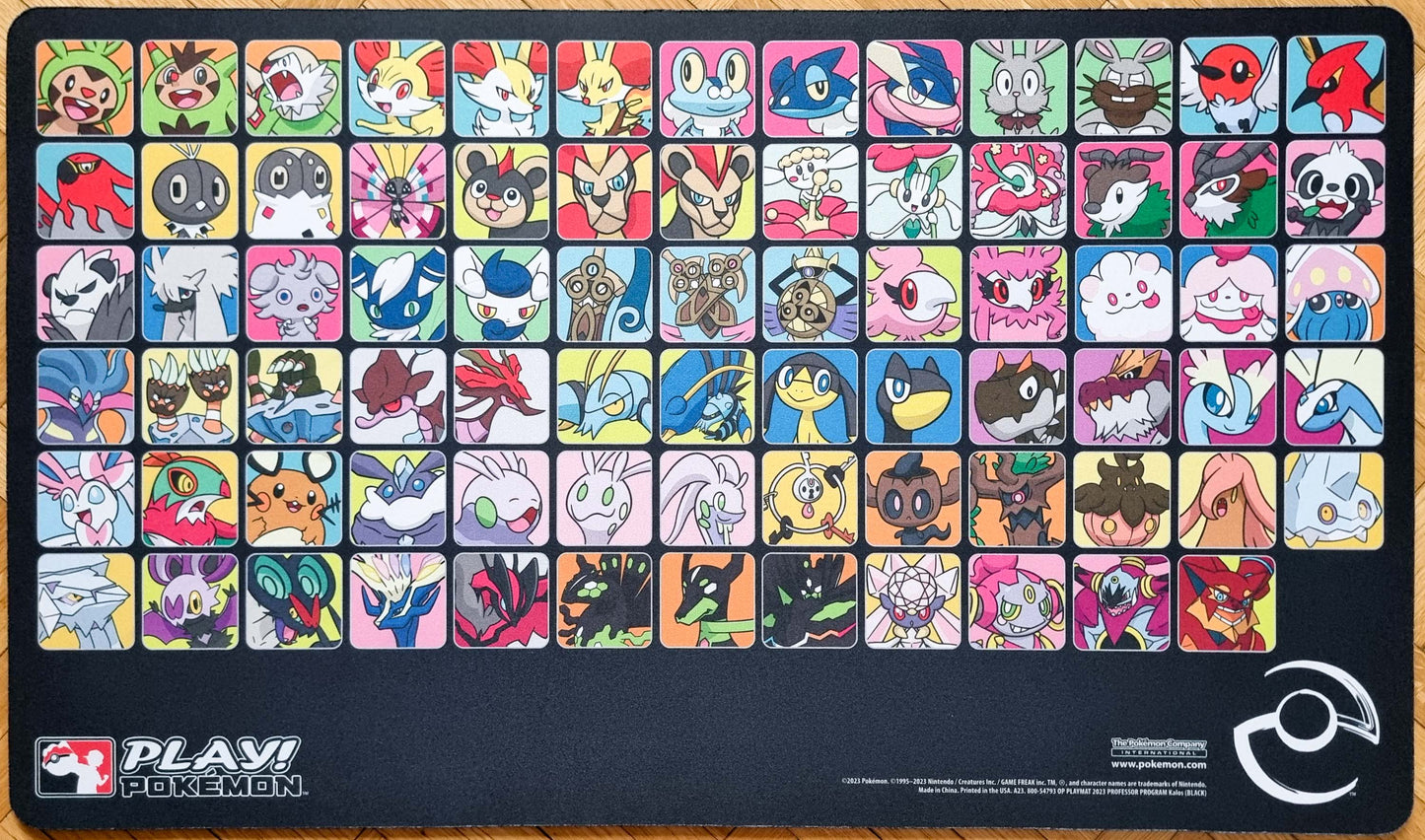 Professor Program Kalos (Generation VI) Black - Pokémon Playmat