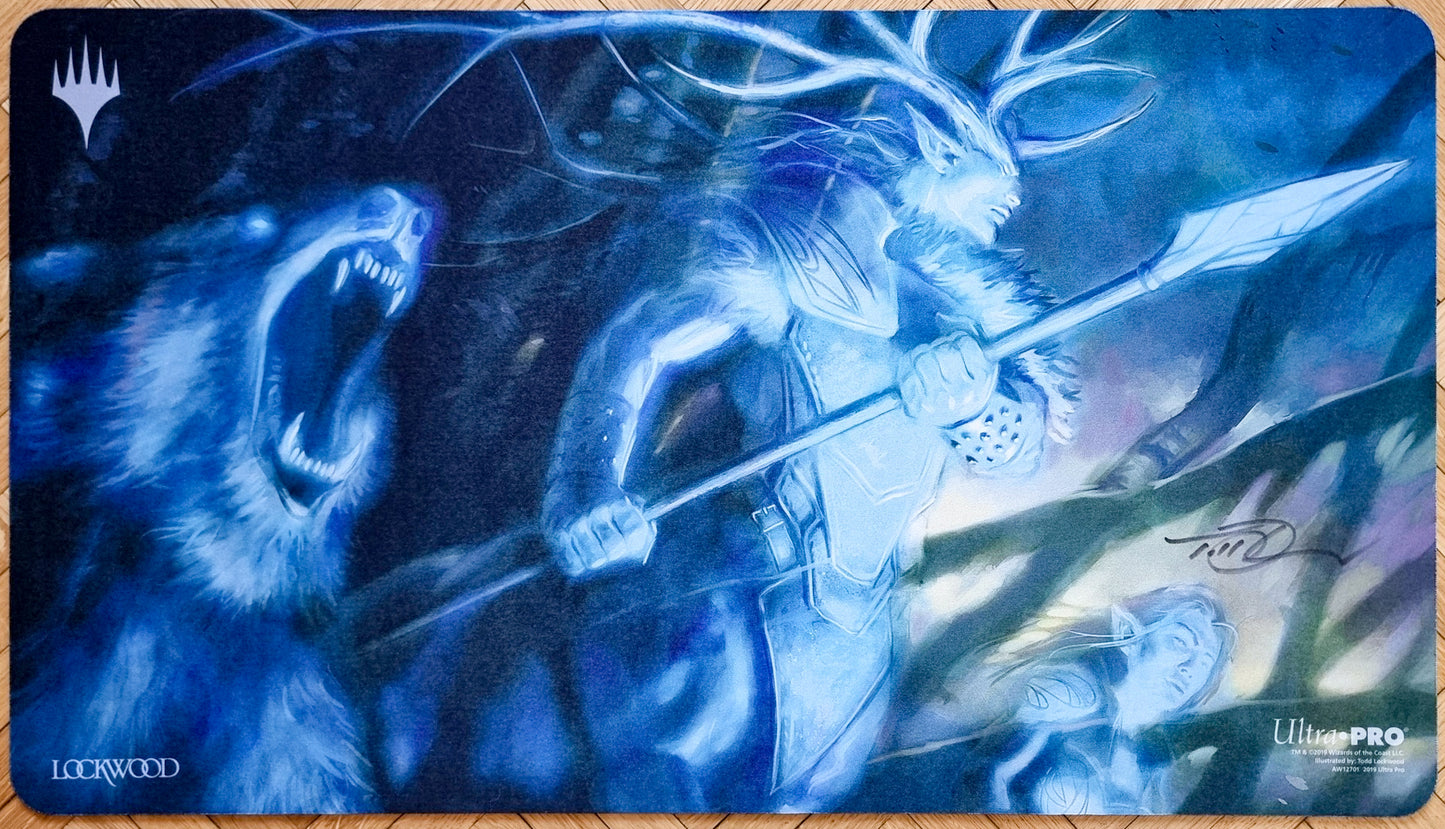 Karador, Ghost Chieftain - Todd Lockwood - Signed by the Artist - MTG Playmat