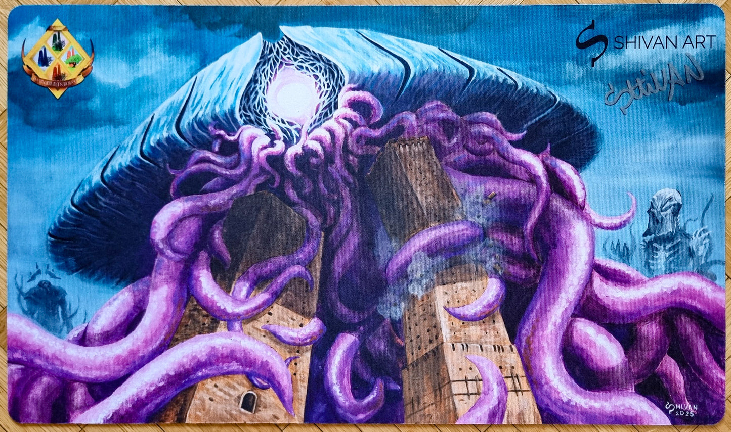 Emrakul Wrecks Bologna - Annalisa Forghieri "Shivan Art" - 4 Seasons Bologna Spring 2025 - Signed MTG Playmat
