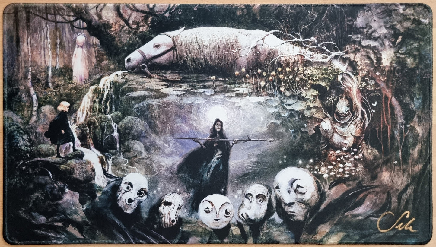 Kinship - Drew Tucker, Erin Vest, Nils Hamm & Seb McKinnon - Stitched & Signed MTG Playmat