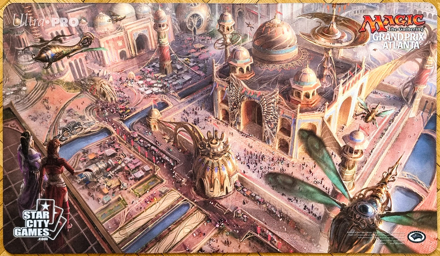 Liliana e Chandra alla fiera degli inventori di Kaladesh - Jonas De Ro - Grand Prix Atlanta 2016 - MTG Playmat