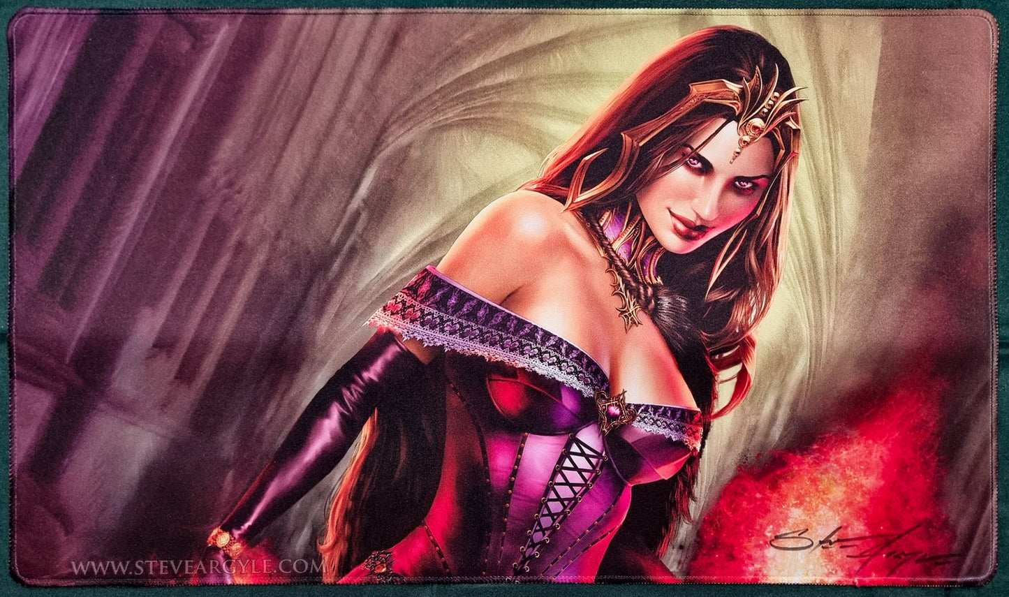 Liliana of the Veil - Steve Argyle - Signed by the Artist - Stitched - MTG Playmat