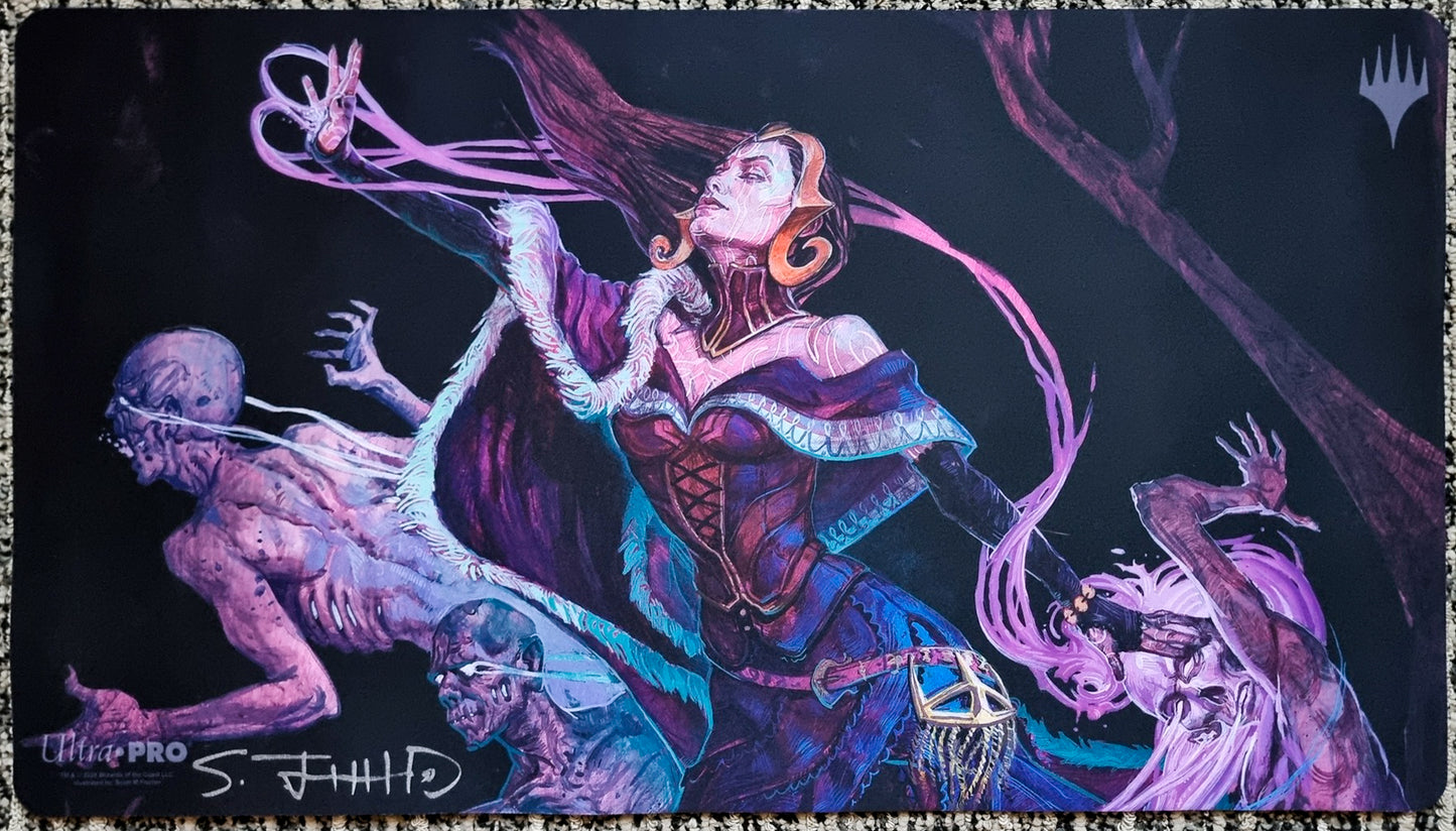Liliana, the Last Hope - Scott M. Fischer - Signed MTG Playmat
