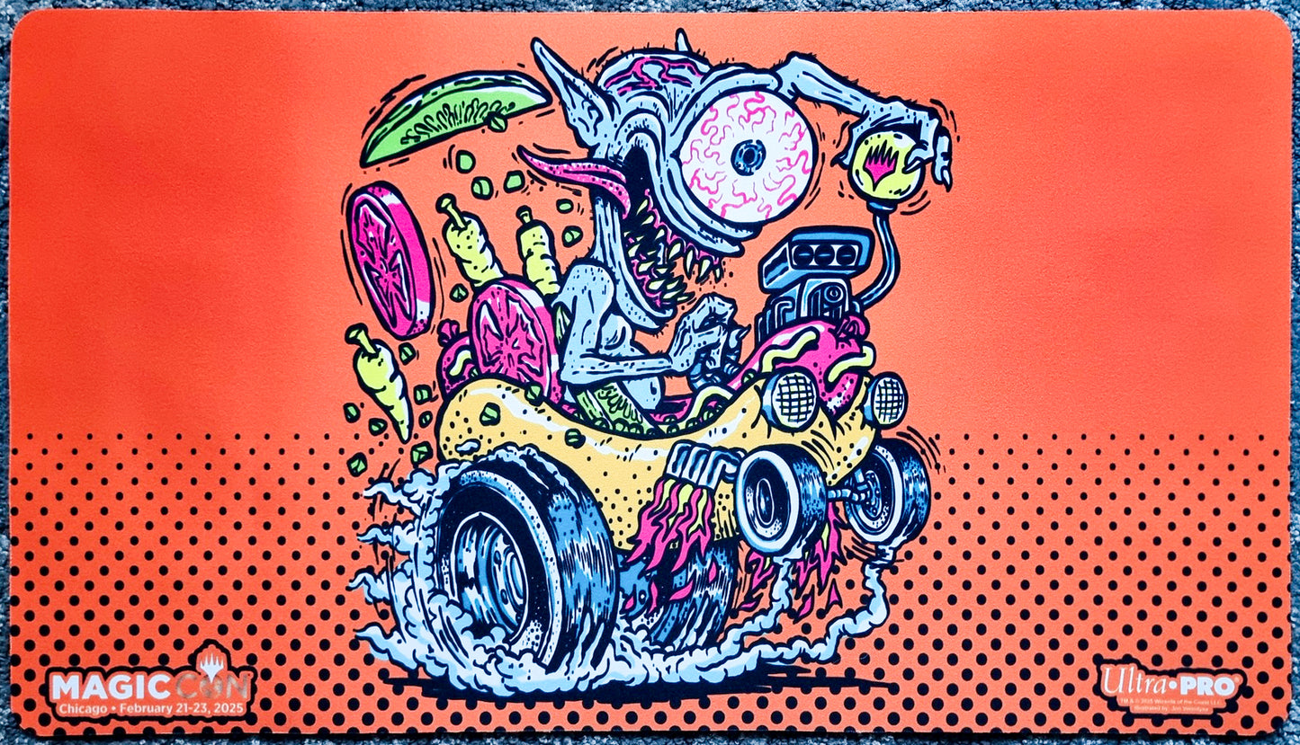 Fblthp Riding a Hot Dog - Jon Vermilyea - MagicCon Chicago 2025 - MTG Playmat