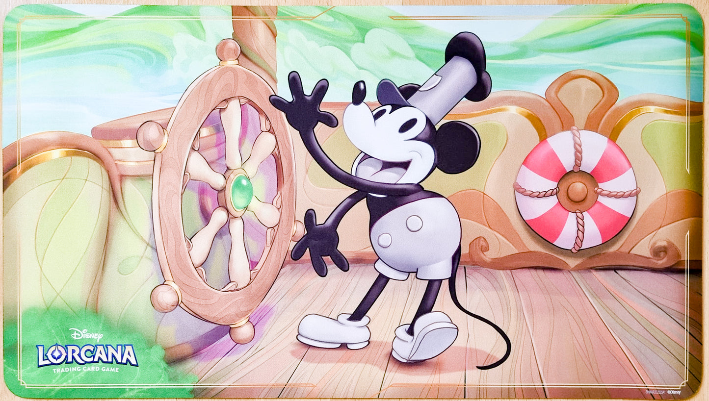 Topolino - Pilota di battello a vapore - Juan Diego Leon - Tappetino da gioco Lorcana
