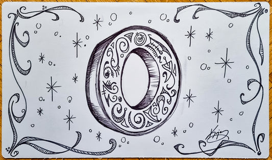 Millstone - Kaja Foglio - Disegnato a mano - Firmato dall'artista - Tappetino da gioco MTG
