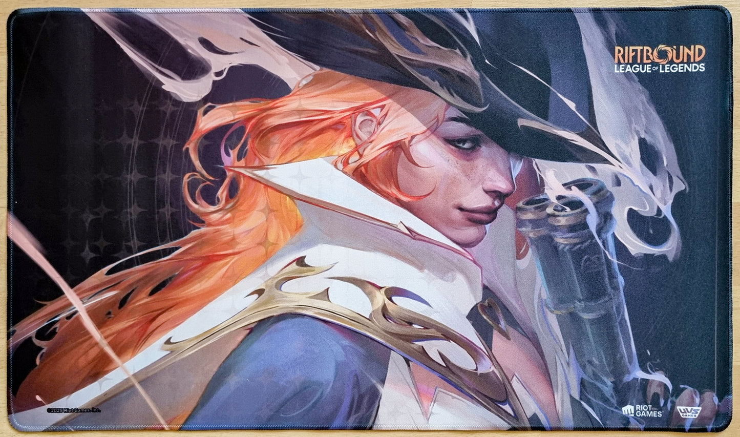 Miss Fortune, Bounty Hunter - Mindy Kang - Stitched Riftbound Playmat