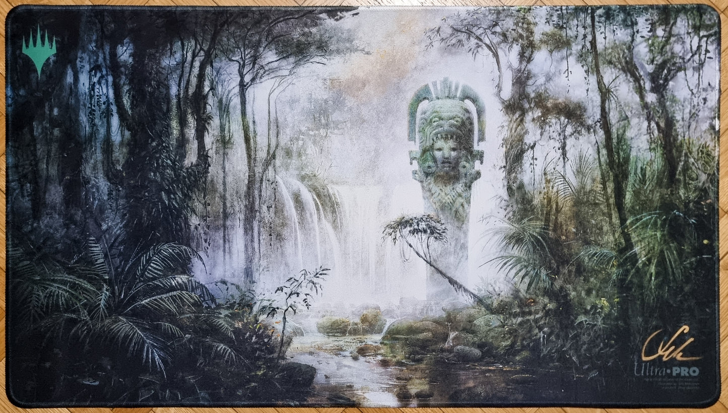 Misty Rainforest - Seb McKinnon - Stitched & Signed MTG Playmat