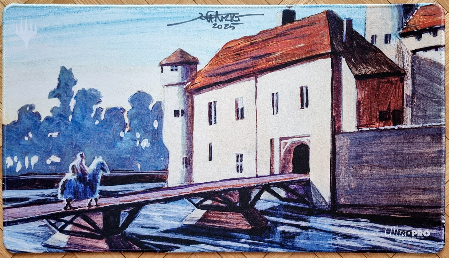 Moat - Jeff A. Menges - Color Stitched - Signed MTG Playmat