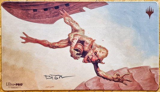 Mogg Fanatic - Brom - Stitched - Signed MTG Playmat