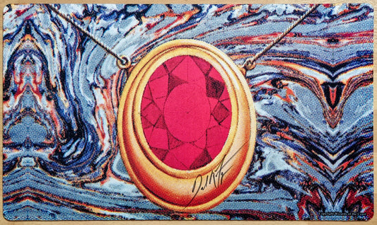 Mox Ruby - Dan Frazier - Signed by the Artist - MTG Playmat