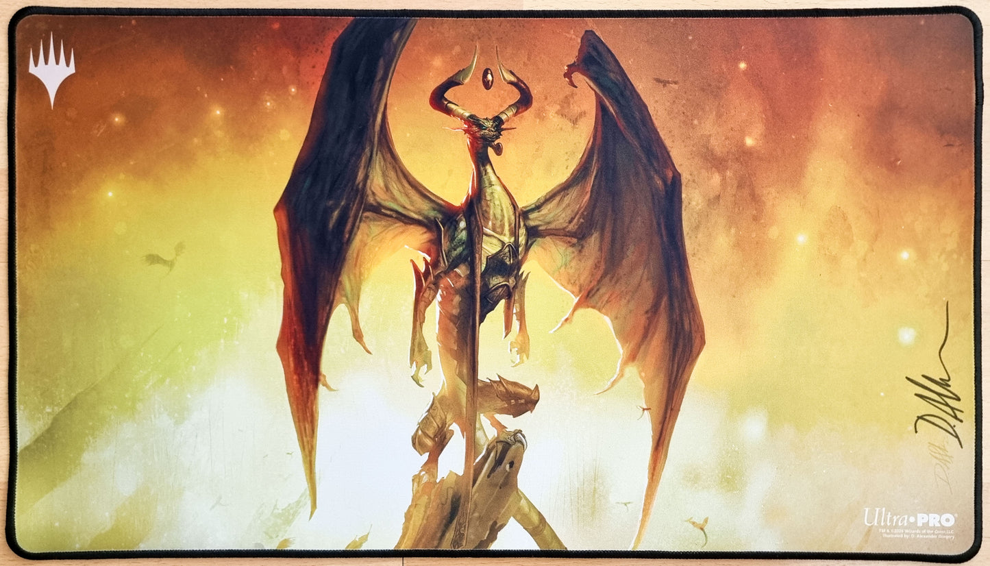 Nicol Bolas, Planeswalker - D. Alexander Gregory - Signed & Stitched MTG Playmat