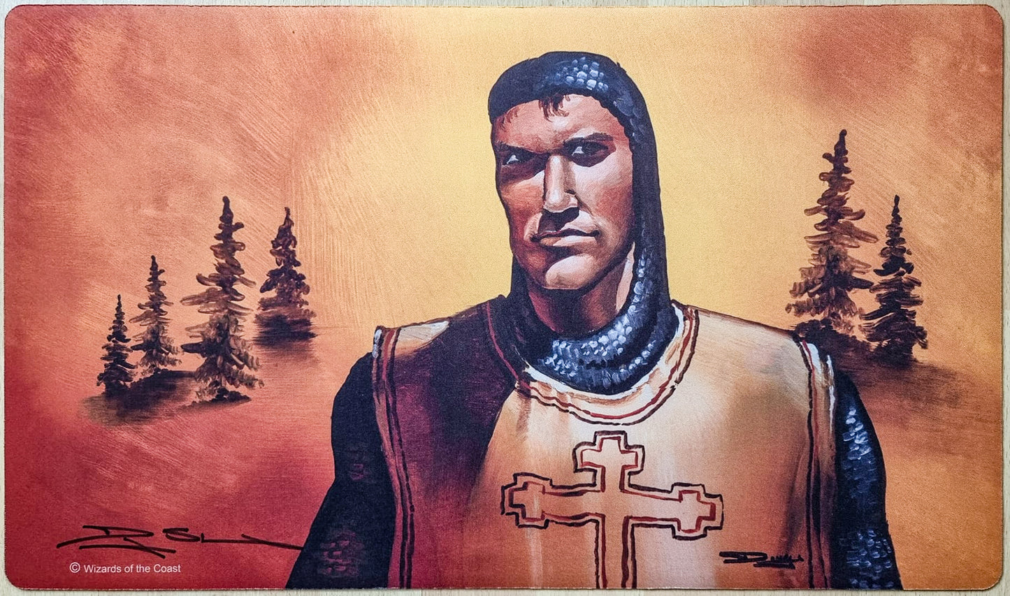 Paladín del Norte - Douglas Shuler - Firmado por el artista - Tapete de juego MTG
