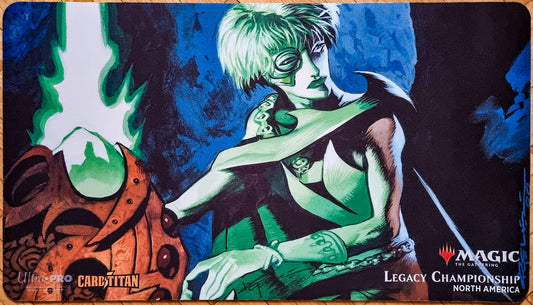 Pernicious Deed - Christopher Moeller - Eternal Weekend 2022 - Legacy Championship Nord America - Firmato dall'artista - Tappetino da gioco MTG
