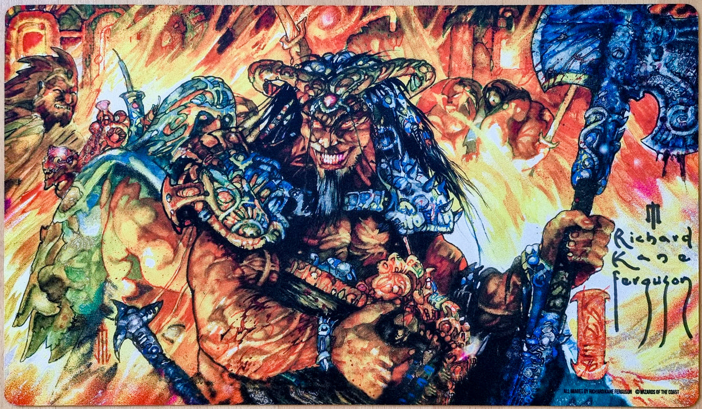 Pillage - Richard Kane Ferguson - Firmato dall'artista - Tappetino da gioco MTG