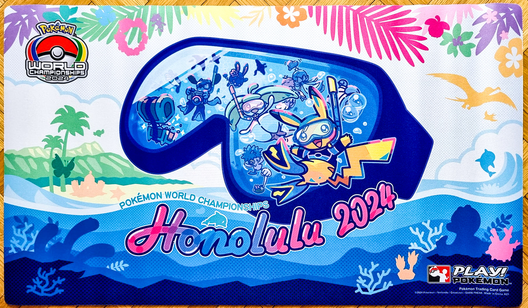Pichu Snorkeling - Pokmon World Championships Honolulu 2024 MTGPlaymats Pichu Snorkeling - Pokmon World Championships Honolulu 2024 MTGPlaymats