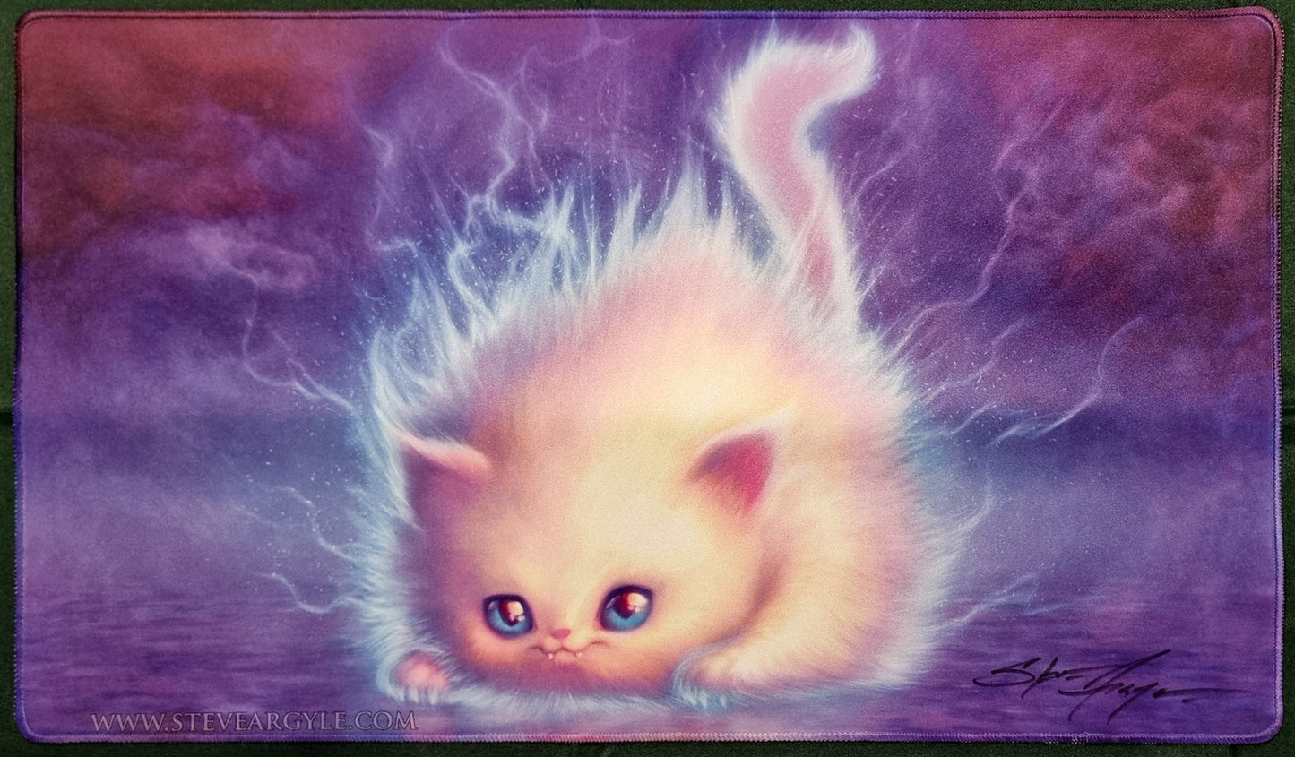 Princess Puffella Fluffytuft - Steve Argyle - Signed by the Artist - Stitched - MTG Playmat