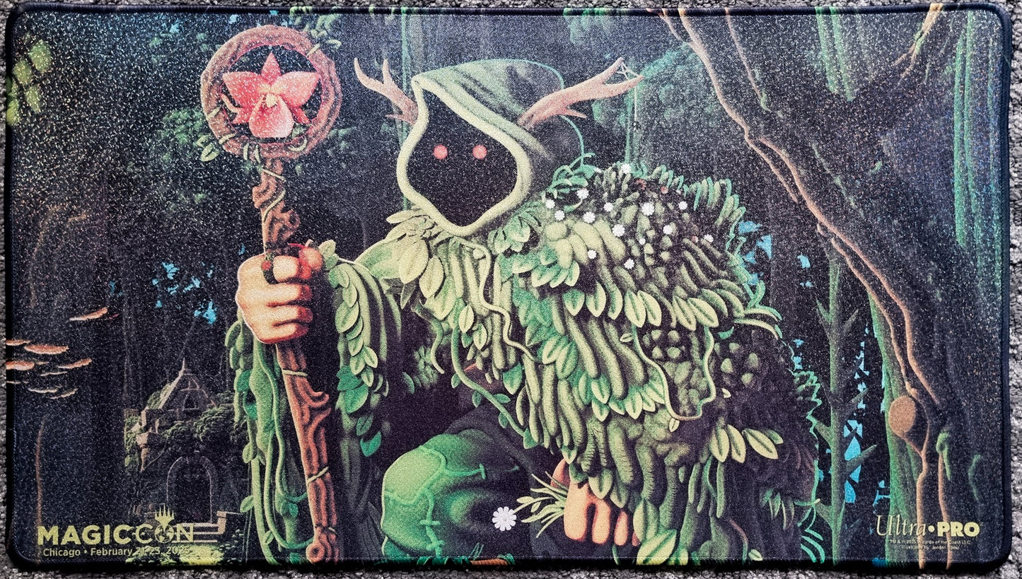 Questing Druid - Jordan Speer - MagicCon Chicago 2025 - Embroidered - MTG Playmat