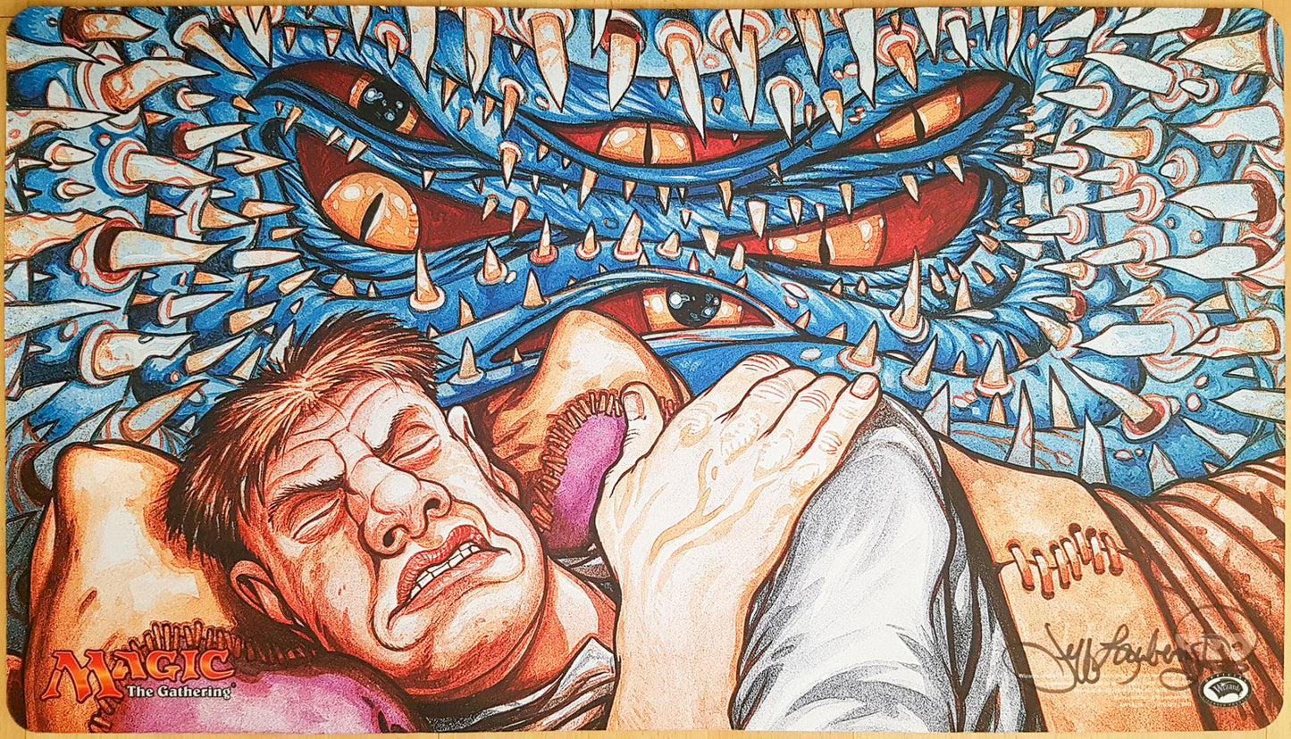 Incubo ricorrente - Jeff Laubenstein - Firmato dall'artista - Tappetino da gioco MTG