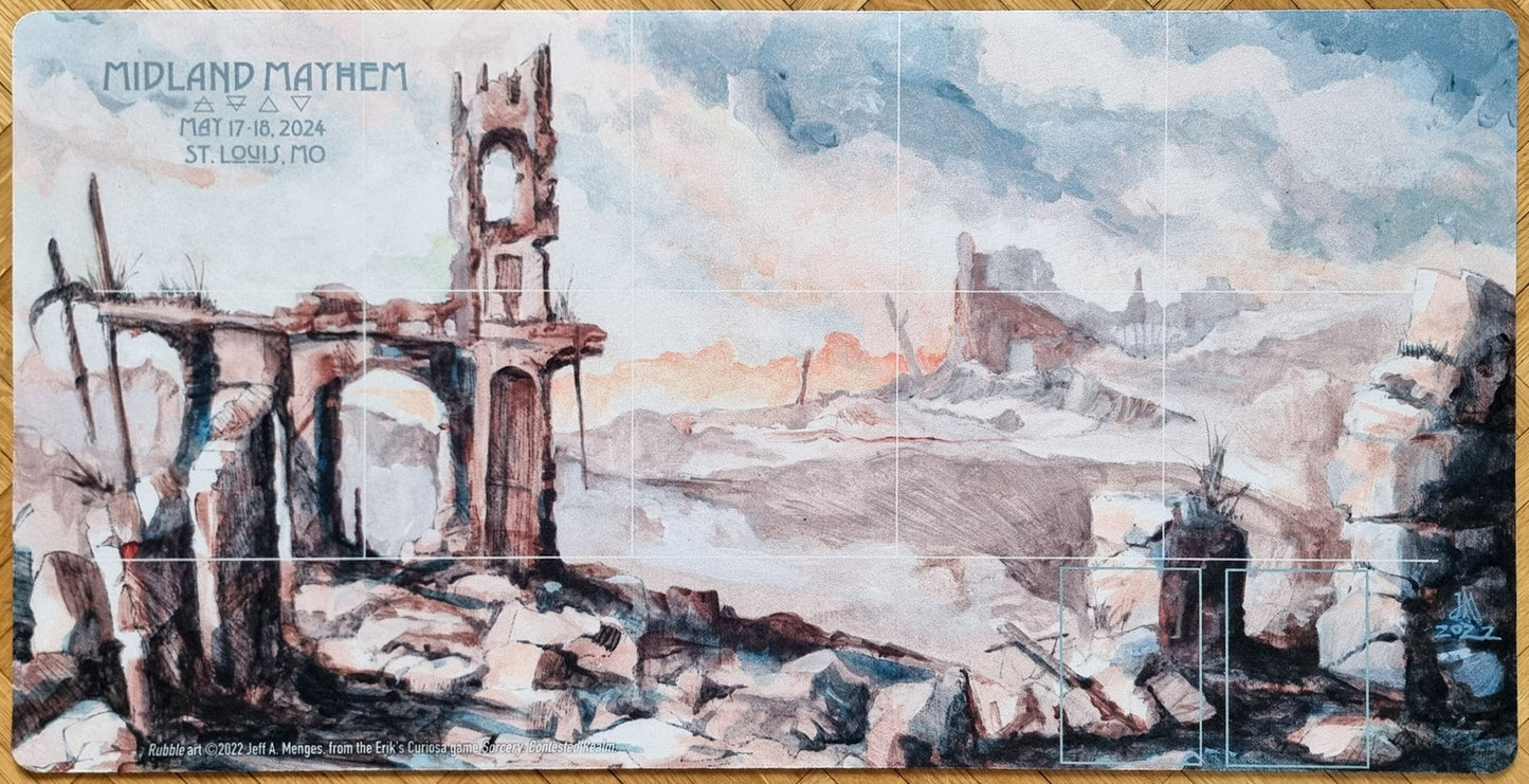 Rubble - Jeff A. Menges - Midland Mayhem St. Louis 2024 - Sorcery Playmat