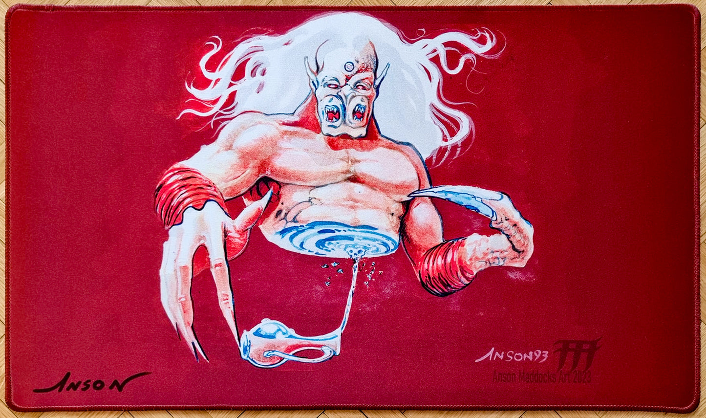 Serendib Efreet - Anson Maddocks - Bordado - Firmado por el artista - Tapete de juego MTG
